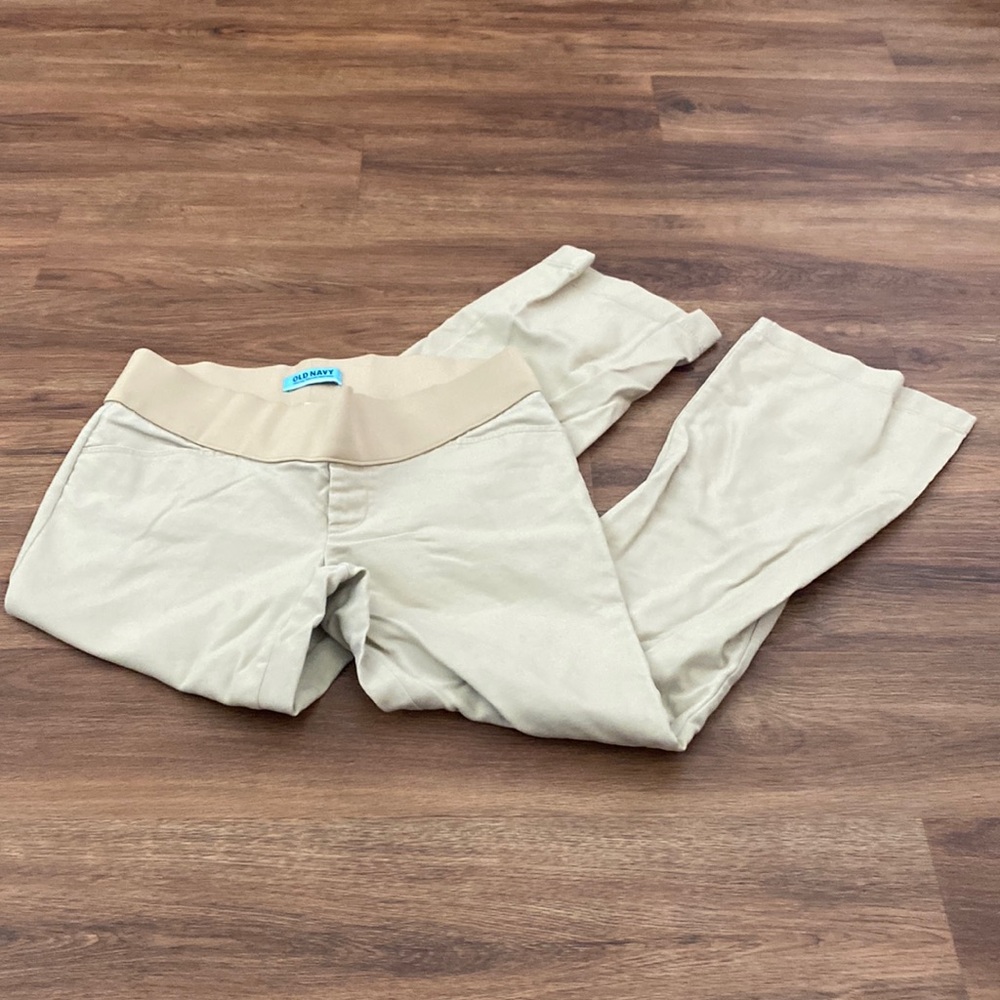 Old Navy Maternity Khaki Stretch Pants Size M